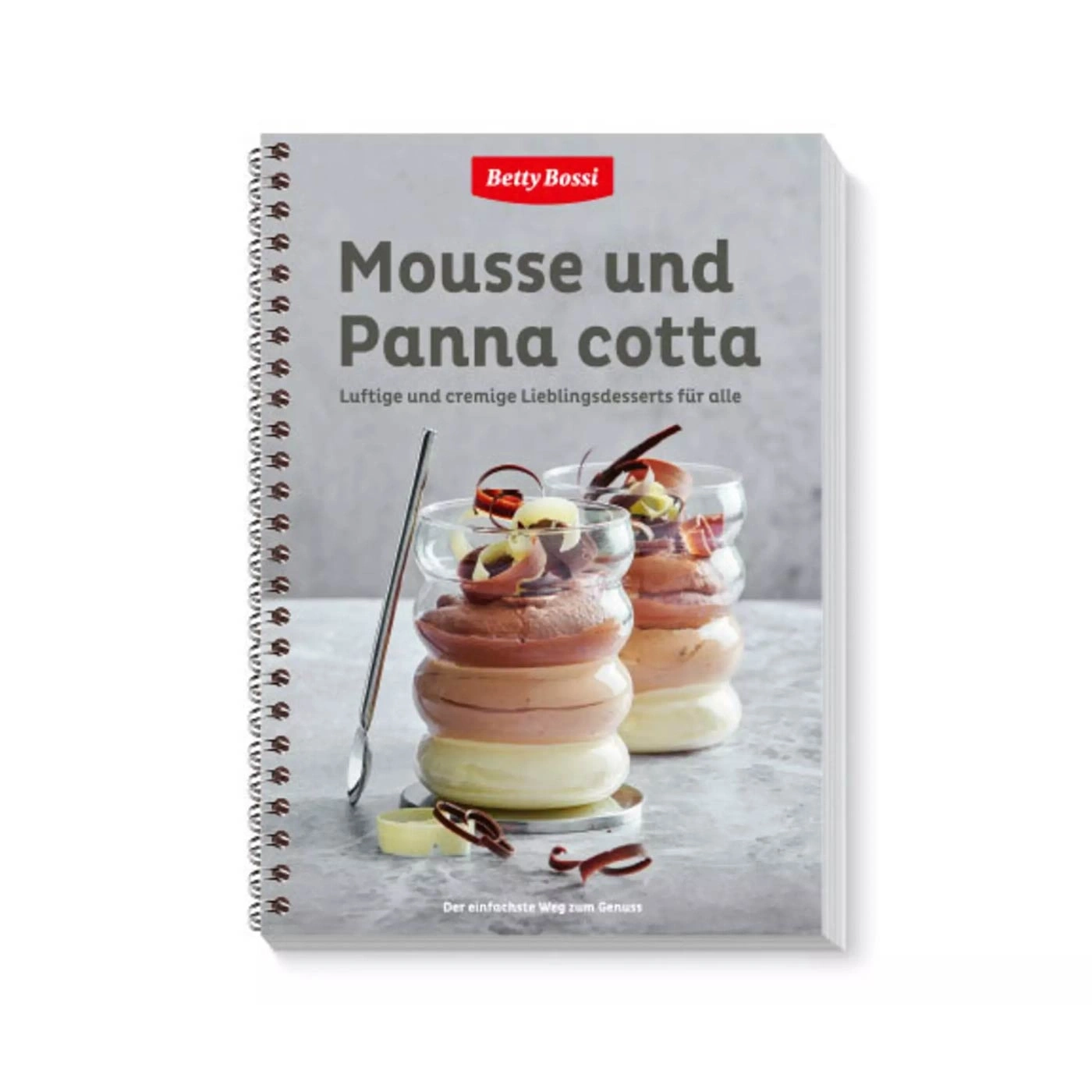 Livre de cuisine 'Mousse und Panna cotta' de Betty Bossi avec desserts