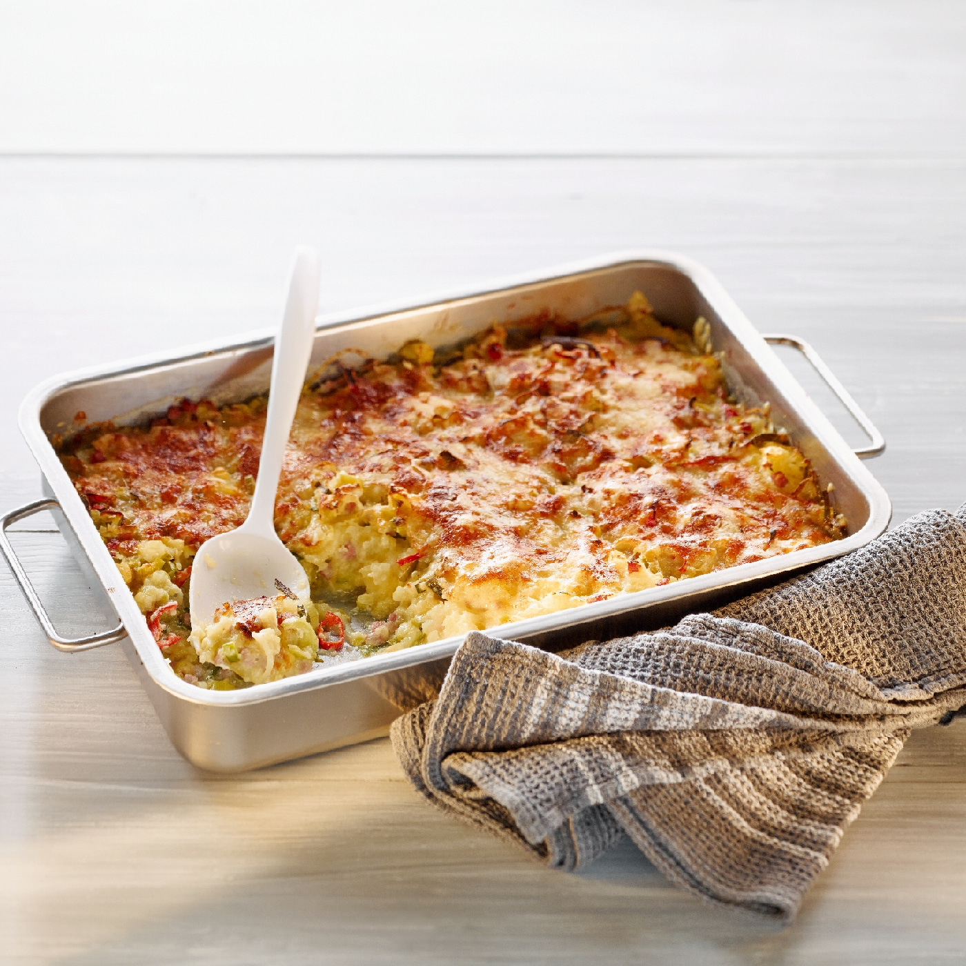 Rösti-Lauch-Gratin