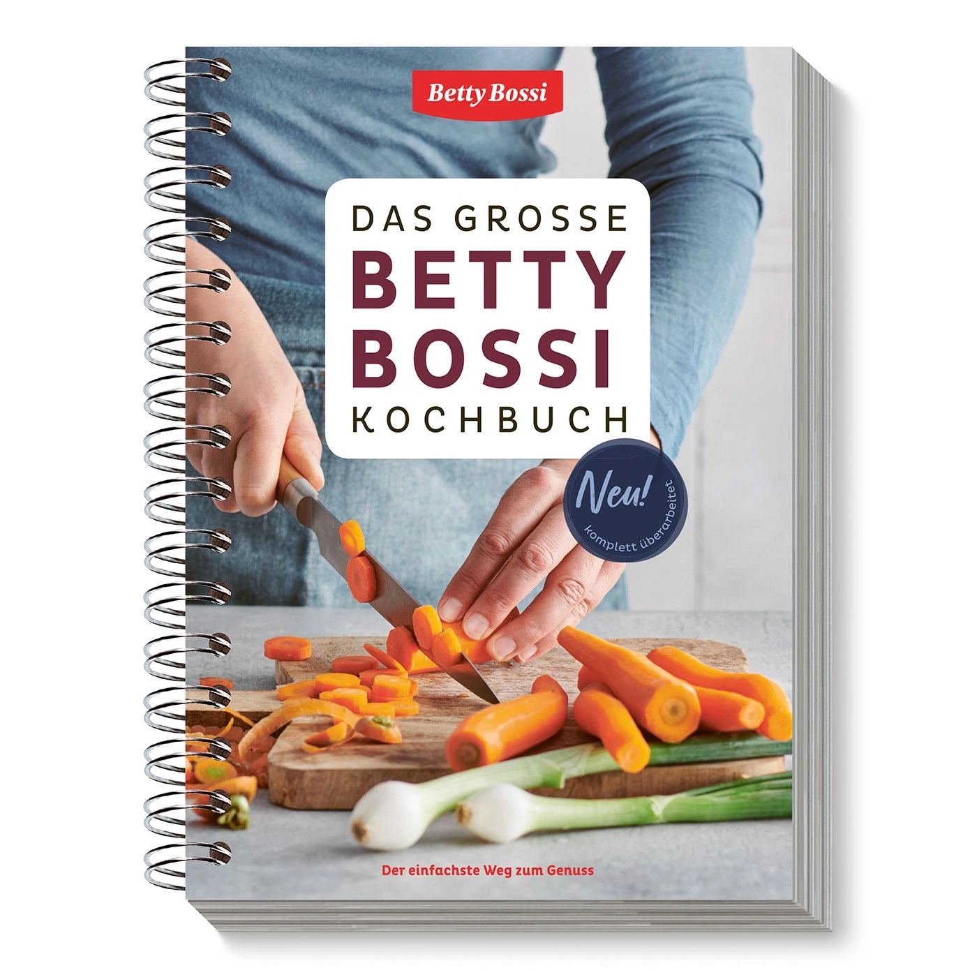 Kochbuch von Betty Bossi mit Karotten und Zwiebeln, 'Neu! komplett überarbeitet'