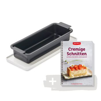 Cremige Schnitten, Livre + moule - combinaison