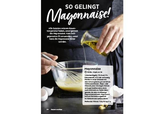 Mayonnaise Rezept: Zutaten, Zubereitung, Tipps, So gelingt Mayonnaise, Schritt für Schritt.