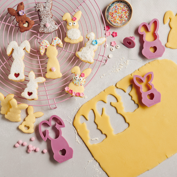 Spitzbuben-Ausstecher Hasenfamilie - 3er-Set Ausstecher Hasenfamilie