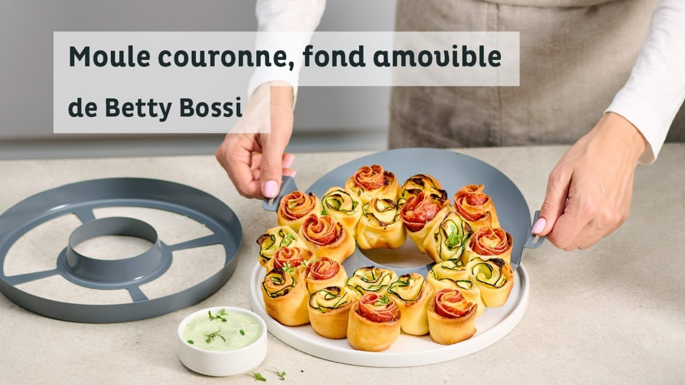 Betty Bossi Moule couronne, fond amovible, 25 cm