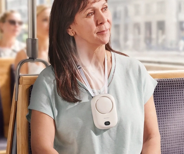 Tragbarer Mini-Ventilator zum Umhängen, Akku