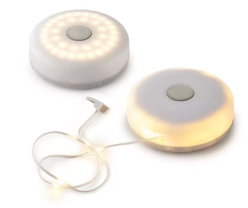 3-in-1 LED Lichterkette und Lampe, Akku - 2 Stk.