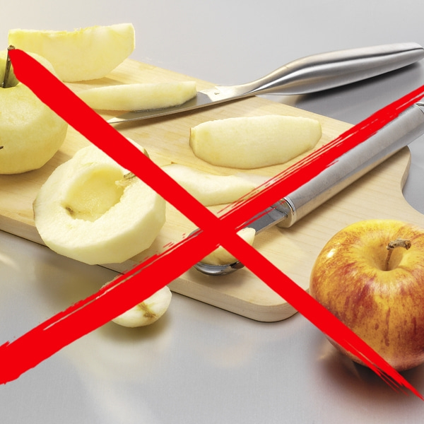 Apfel-Reibe, Raffel und Schneider Schnell und einfach Äpfel schneiden