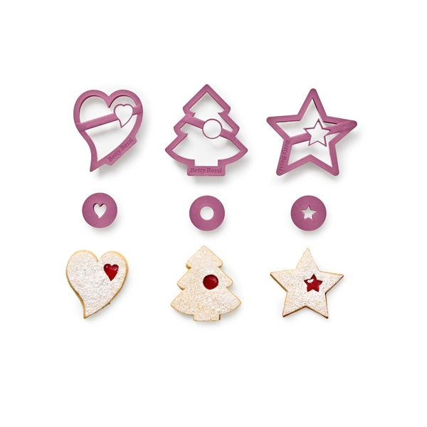 Betty Bossi Spitzbuben-Ausstecher Weihnachten - 3er-Set