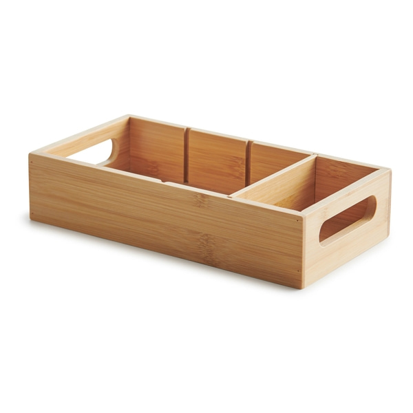 Organiseur d'armoire, bambou, divisible - 2 pcs.