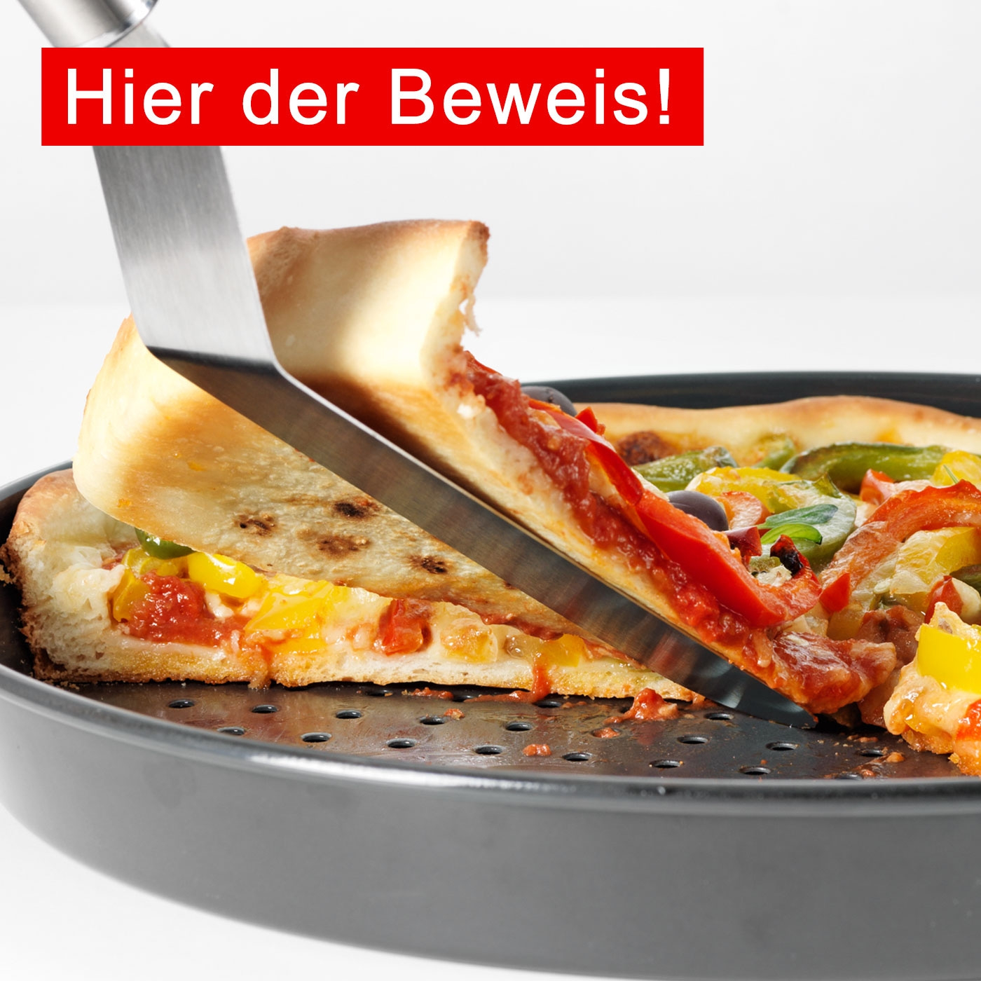 Backblech, gelocht, rund, 30cm