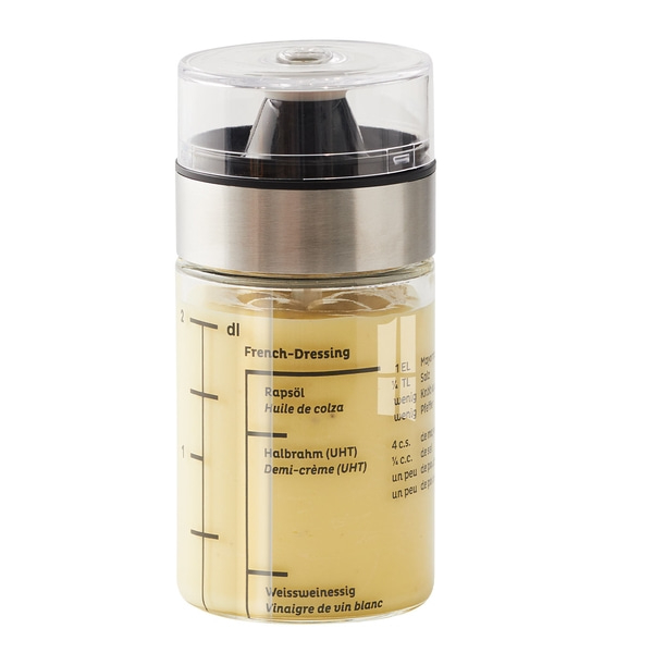 Dressing-Shaker, Glas, 2.5 dl - 2er-Set Mit aufgedruckten Rezepten