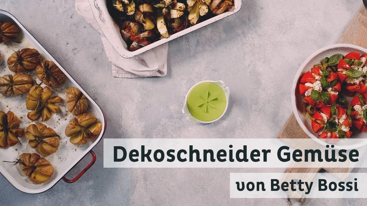 Gemüse-Dekoschneider von Betty Bossi, Tomaten, Kartoffeln, Kräuter, Essen, Gericht