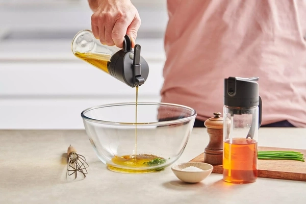 Öl- und Essigspender, 3 in 1, Glas - 2 Stk.