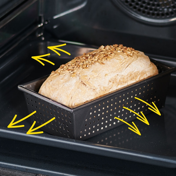 Brotbackform, gelocht, 23 cm