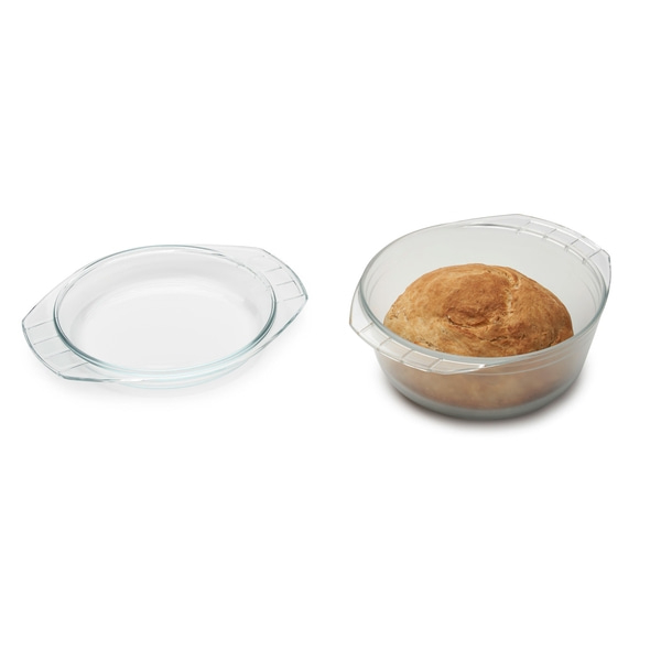 Backform mit Deckel, Glas, 2.5 l