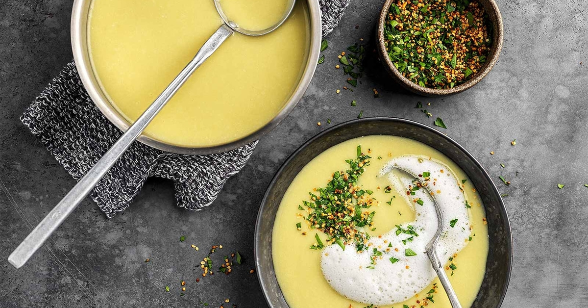 Kartoffel-Lauch-Suppe mit Hanf-Topping | Betty Bossi