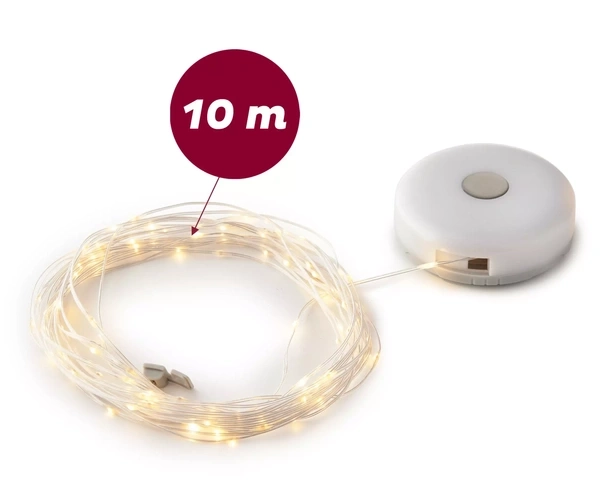 3-in-1 LED Lichterkette und Lampe, Akku - 2 Stk.