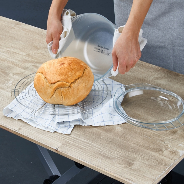 Backform mit Deckel, Glas, 2.5 l