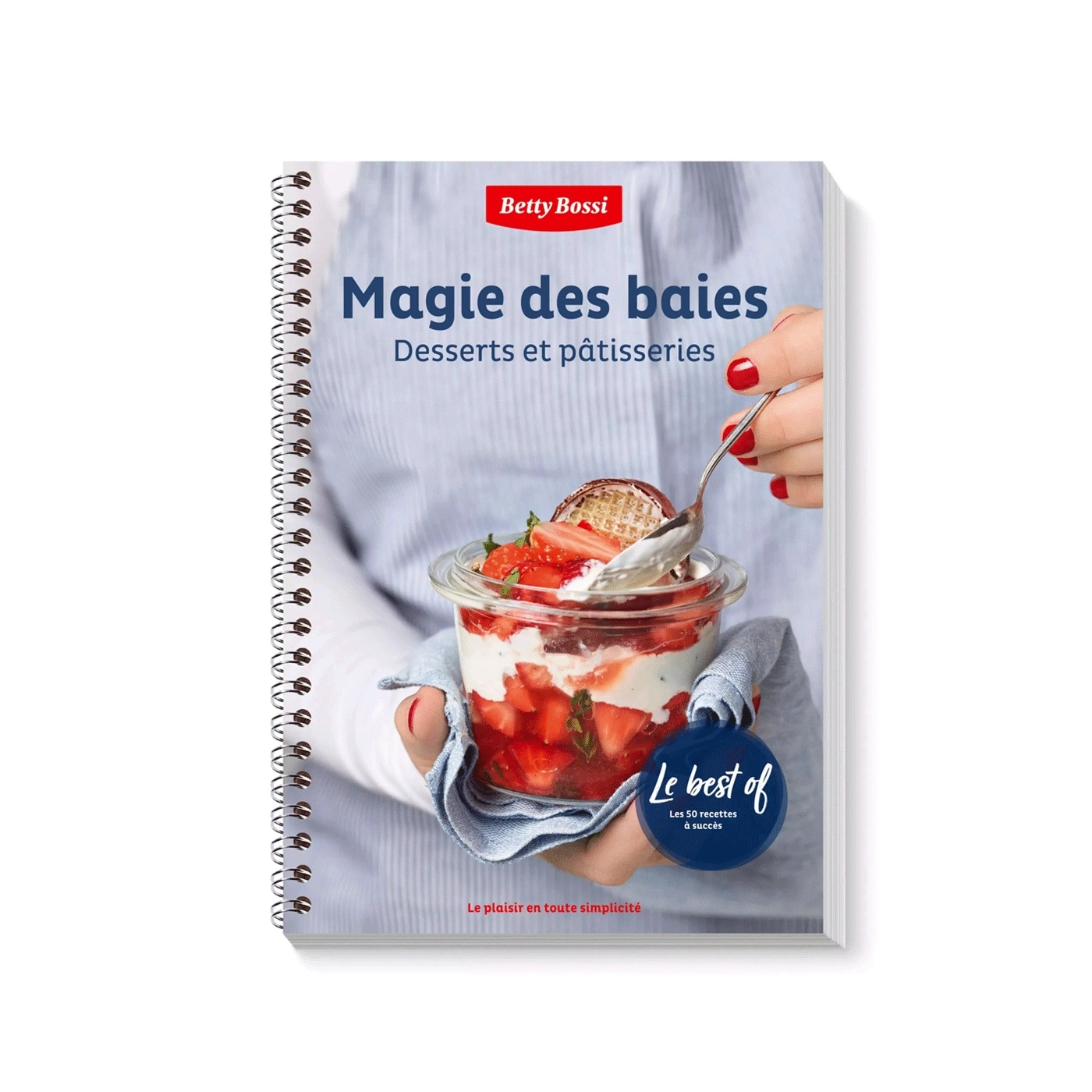 Livre de cuisine avec fraises et crème, Magie des baies, Betty Bossi, desserts et pâtisseries