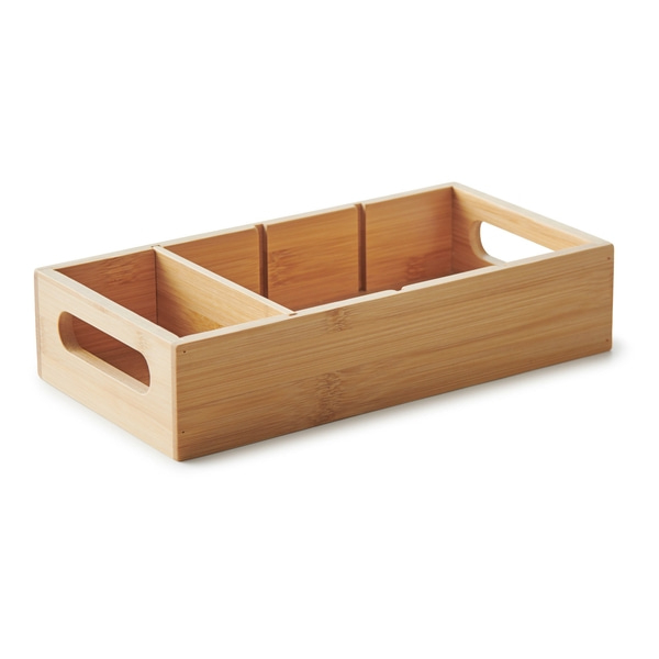 Organiseur d'armoire, bambou, divisible - 2 pcs.