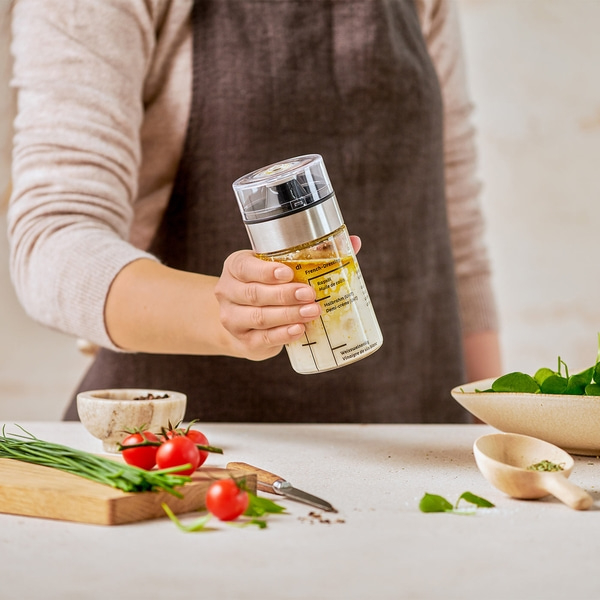 Dressing-Shaker, Glas, 2.5 dl - 2er-Set Mit aufgedruckten Rezepten