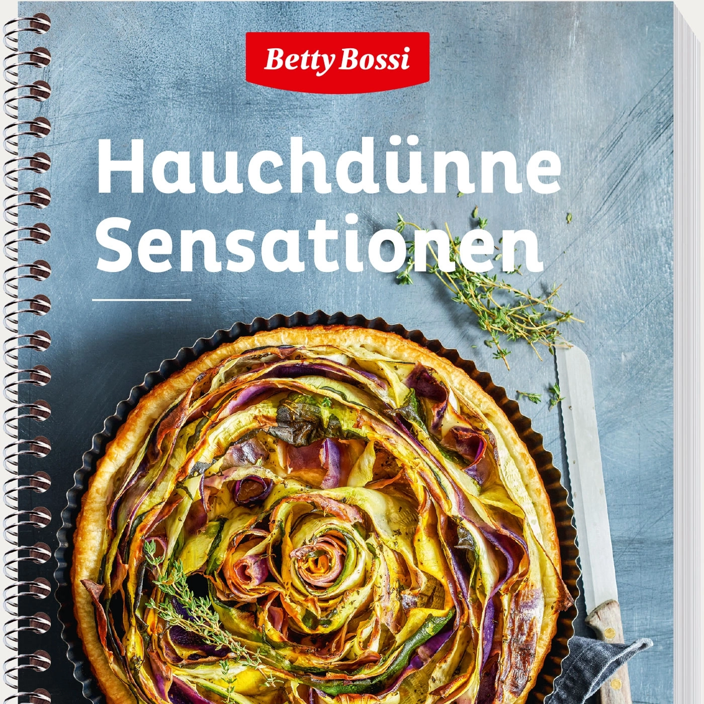 Kochbuch mit Gemüse-Tarte, Titel: Hauchdünne Sensationen, Betty Bossi, Rezept