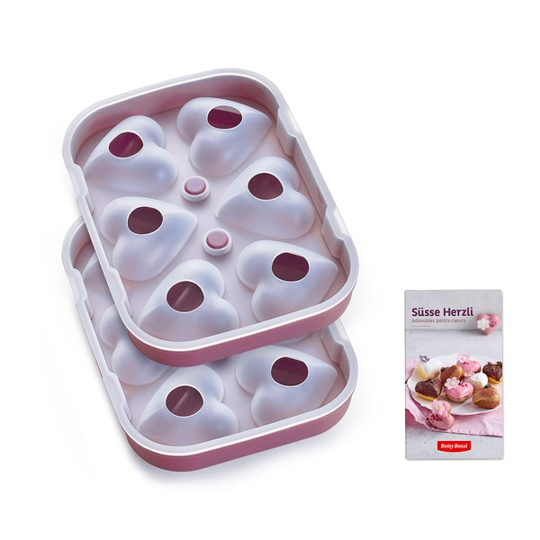 3D-Backform, Herz – 2 Stk.
