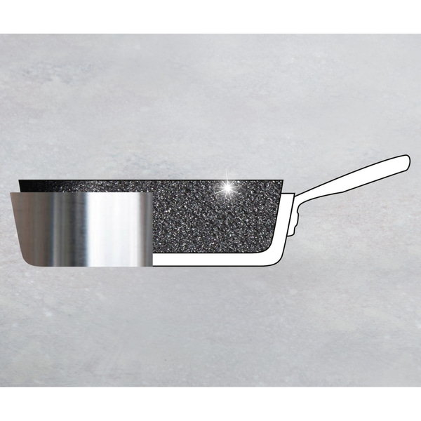 Poêle, acier inox, 24 cm