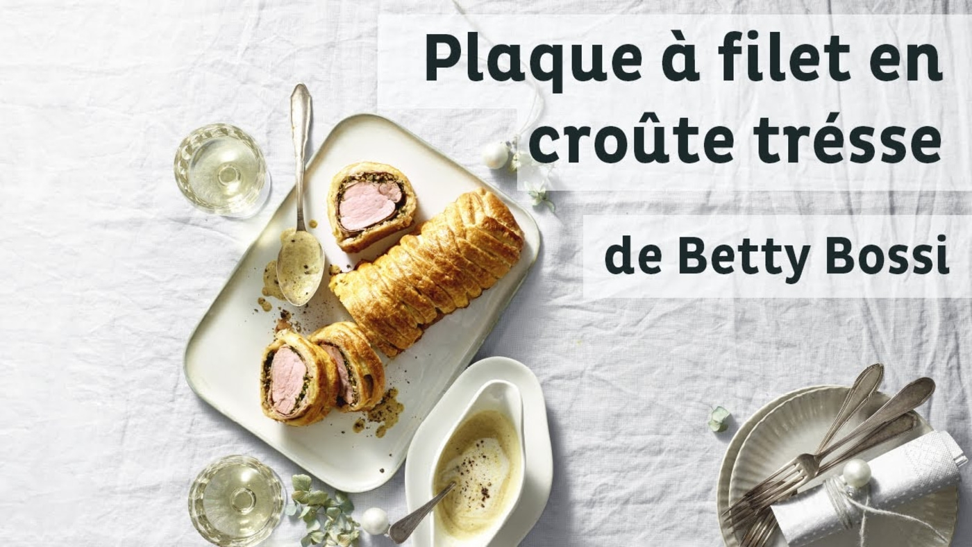 Plaque à filet en croûte tressé
