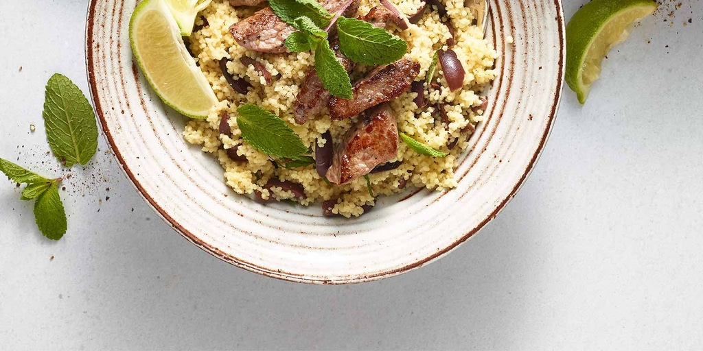Couscous-Salat mit Lamm Rezept - frisch und vielseitig