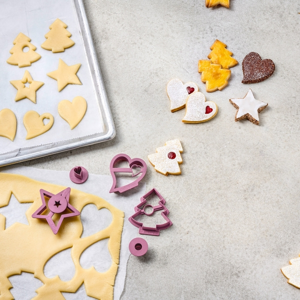 Betty Bossi Spitzbuben-Ausstecher Weihnachten - 3er-Set