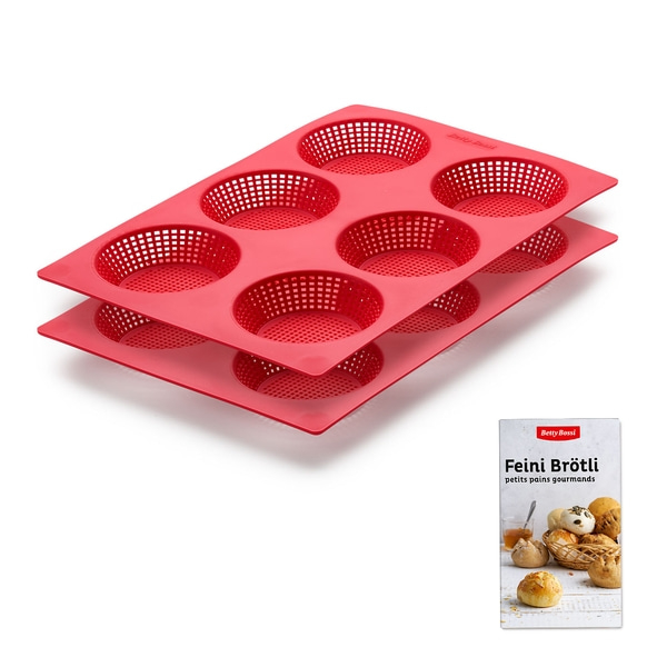 Brötchen Backform, rund - 2er-Set