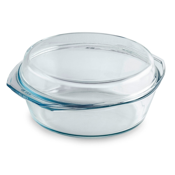 Backform mit Deckel, Glas, 2.5 l