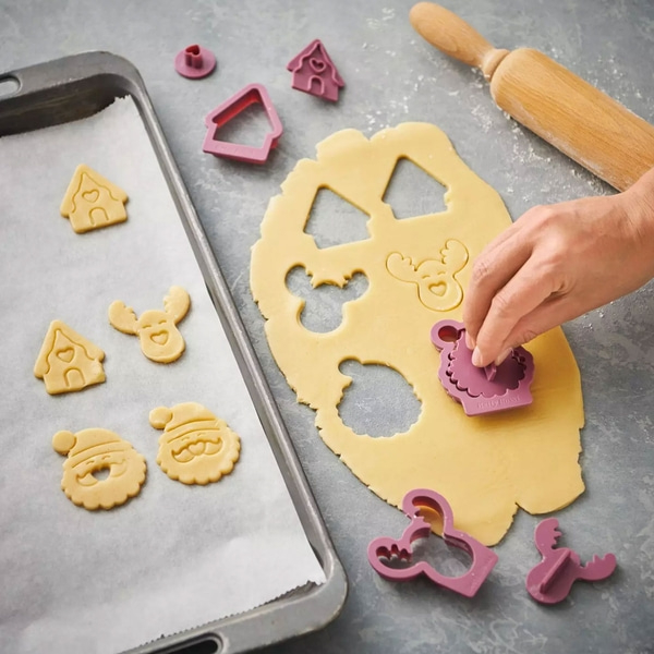 Emporte-pièces Betty Bossi « Spitzbuben » Père Noël - lot de 3