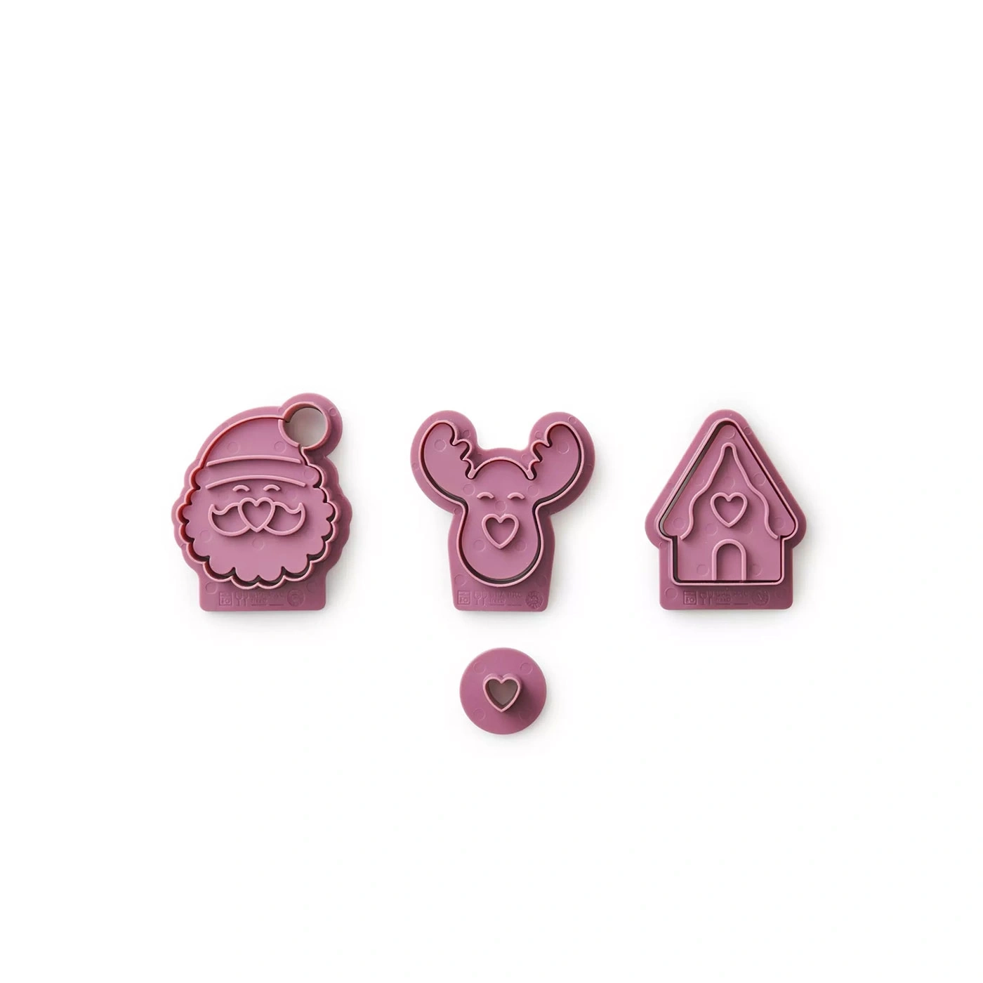 Betty Bossi Spitzbuben-Ausstecher Santa - 3er-Set