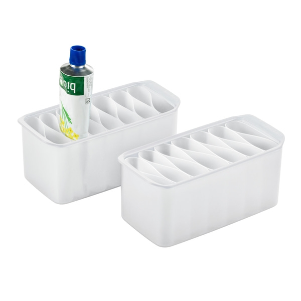 Tuben- und Kosmetik-Organizer, weiss - 2 Stk. Art