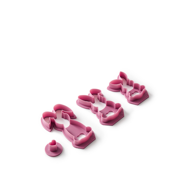 Spitzbuben-Ausstecher Hasenfamilie - 3er-Set Ausstecher Hasenfamilie