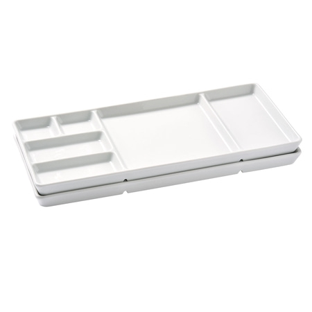 Gourmet-Teller, weiß - 2 Stk. Fondueteller, Racletteteller