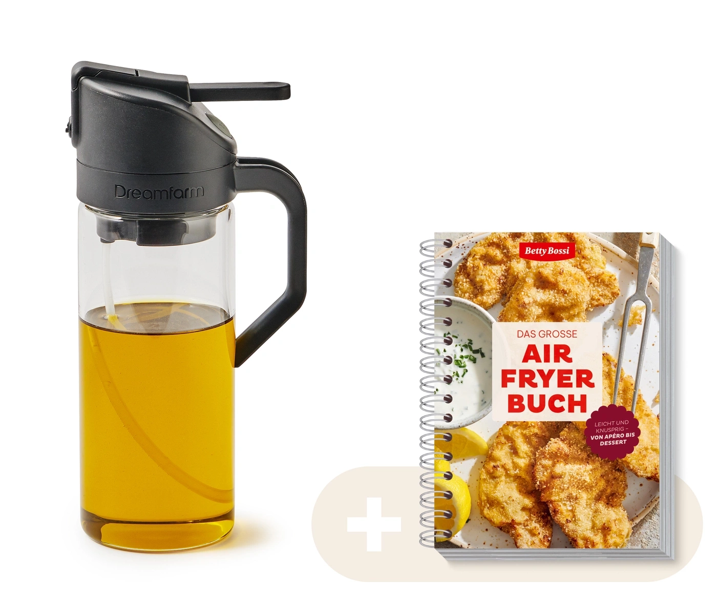Das grosse Airfryer-Buch + Ölspender - Kombi