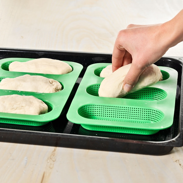 Baguette-Brötchen, Backform, Silikon - 2er-Set