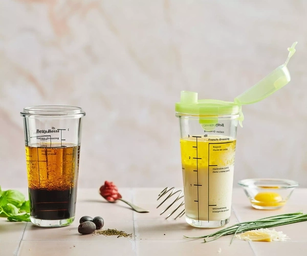 Salatmahlzeiten, Buch + Dressing-Shaker, 3 dl - Kombi