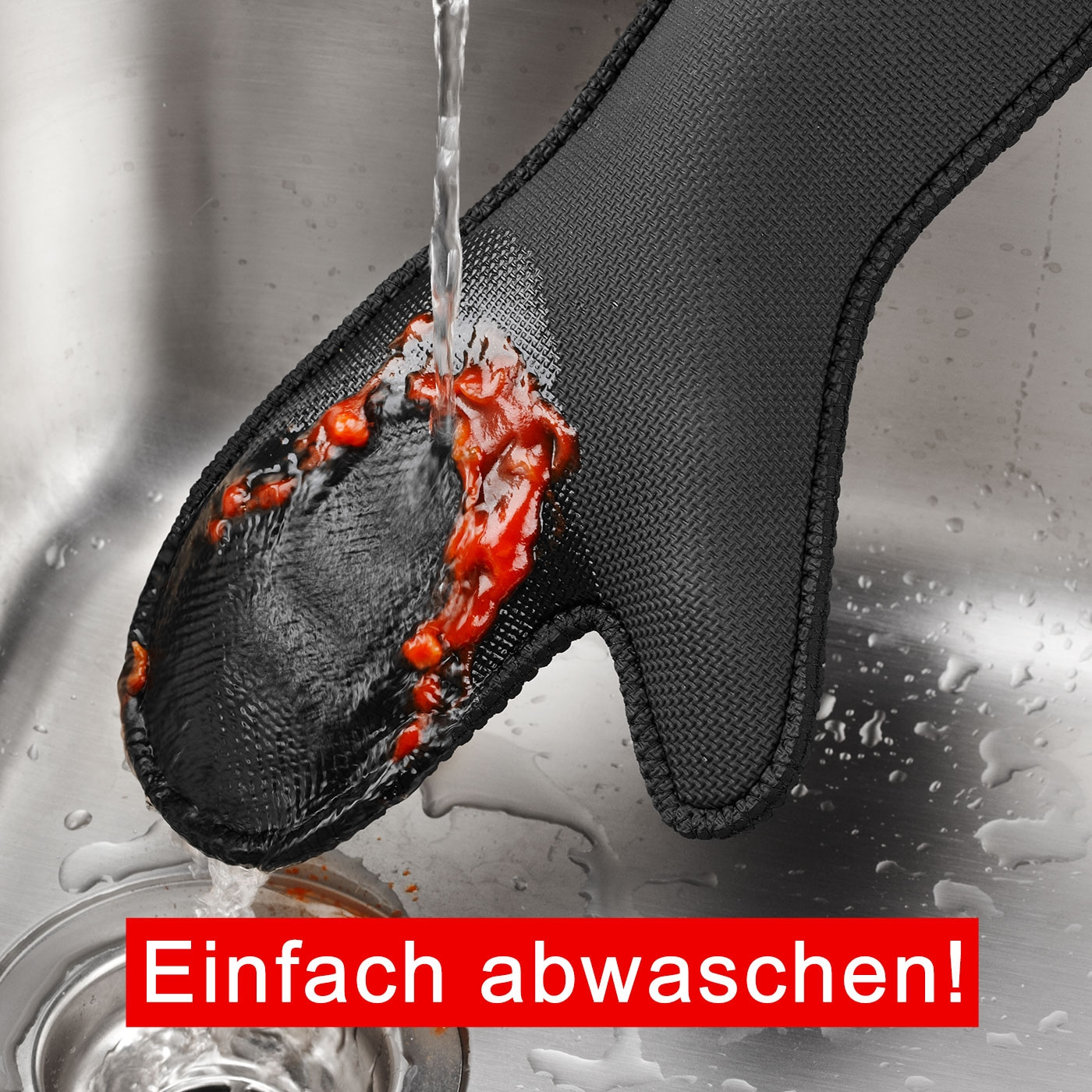 Ofenhandschuhe, Neopren - 1 Paar Hitzebeständige Topfhandschuhe