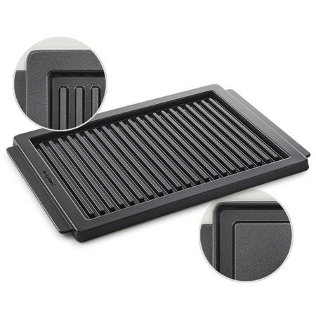 Wendeplatte Ofen und Grill, antihaft, 38×26 cm