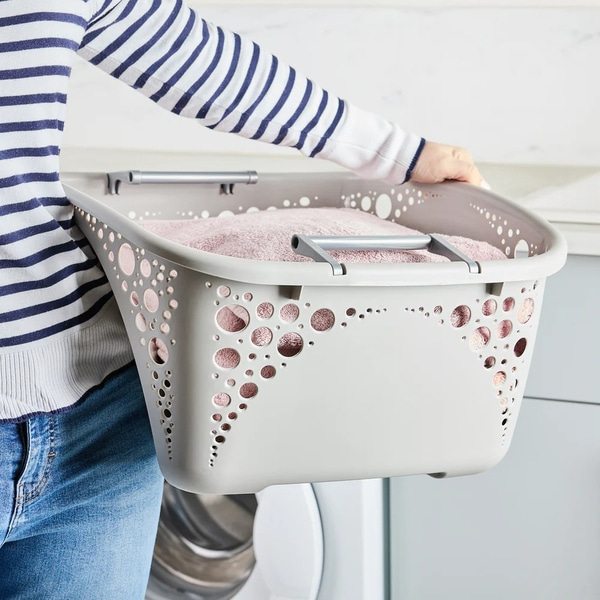 Wäschekorb, stapelbar, 40 l - 3er-Set