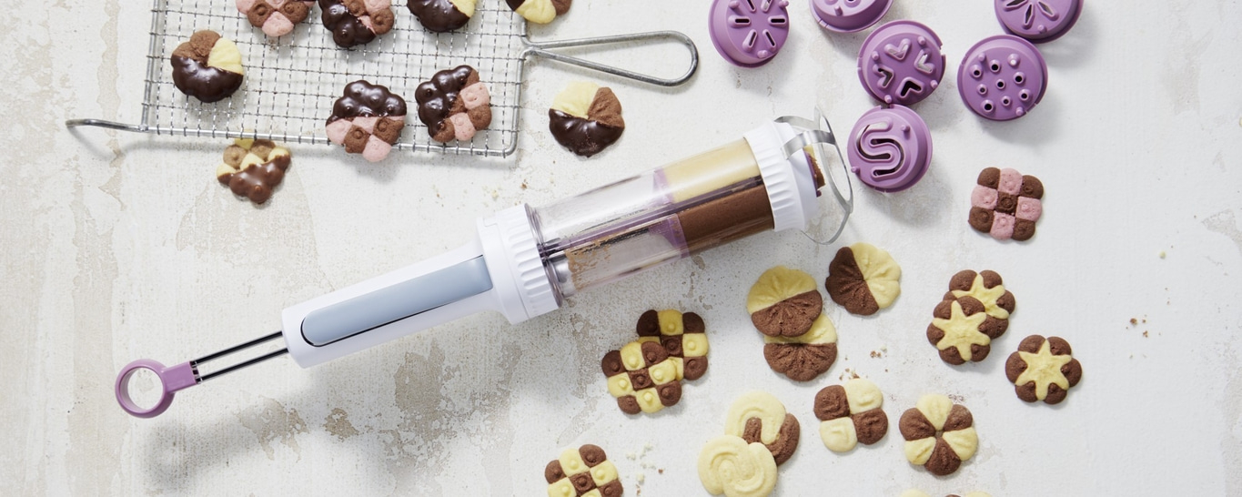 Kekse, Spritzgebäck, Backwerkzeug, Backen, Küche, Lebensmittel, Süßwaren, Dessert, Gebäck, Backwaren