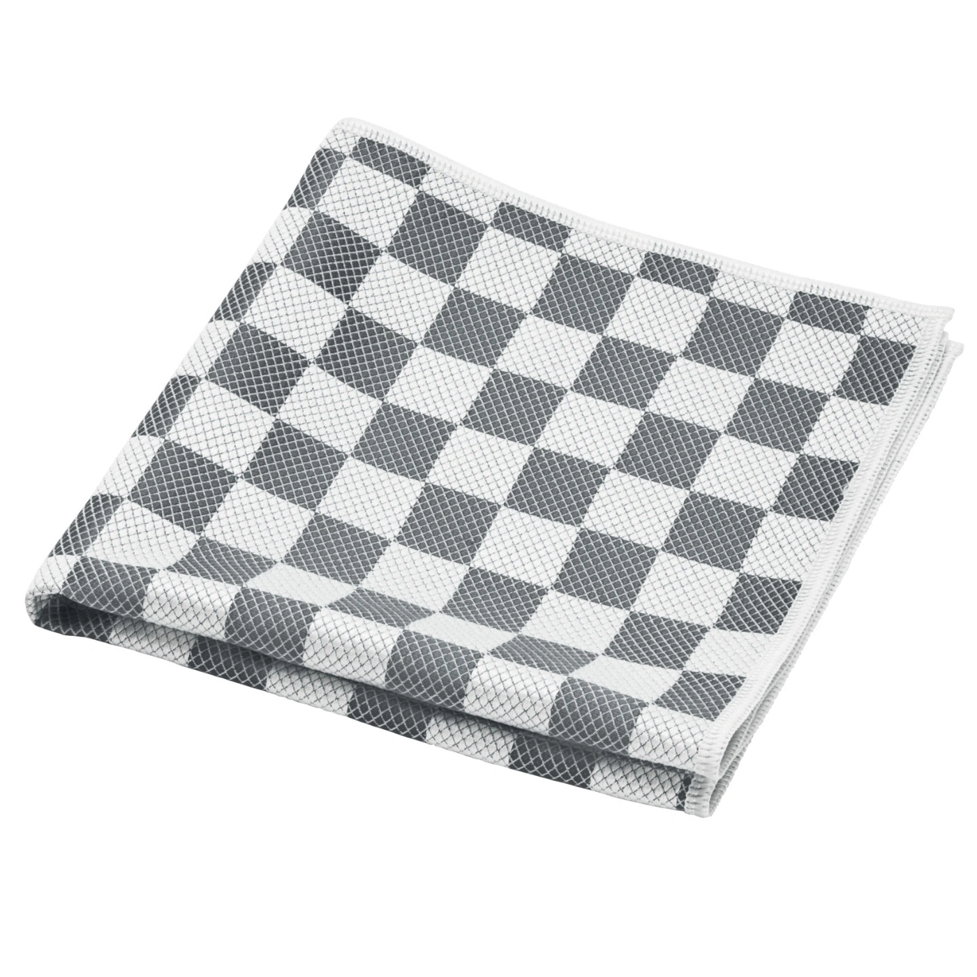 Chiffon à carreaux gris et blanc, plié, carré, propre, textile, motif, tissu, cuisine, salle de bain