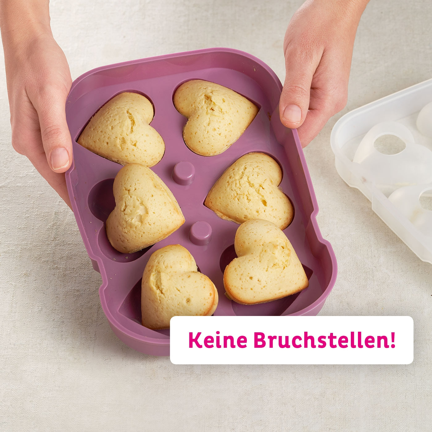 3D-Backform, Herz – 2 Stk.