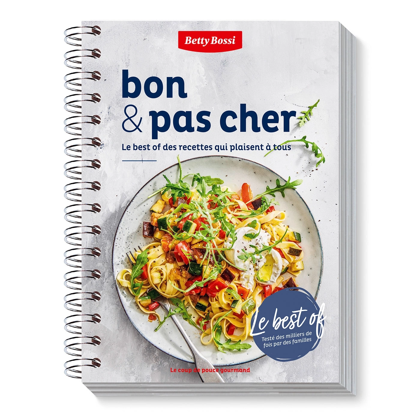 Kochbuch 'bon & pas cher' von Betty Bossi mit Rezepten, Essen, Nudeln und Gemüse.