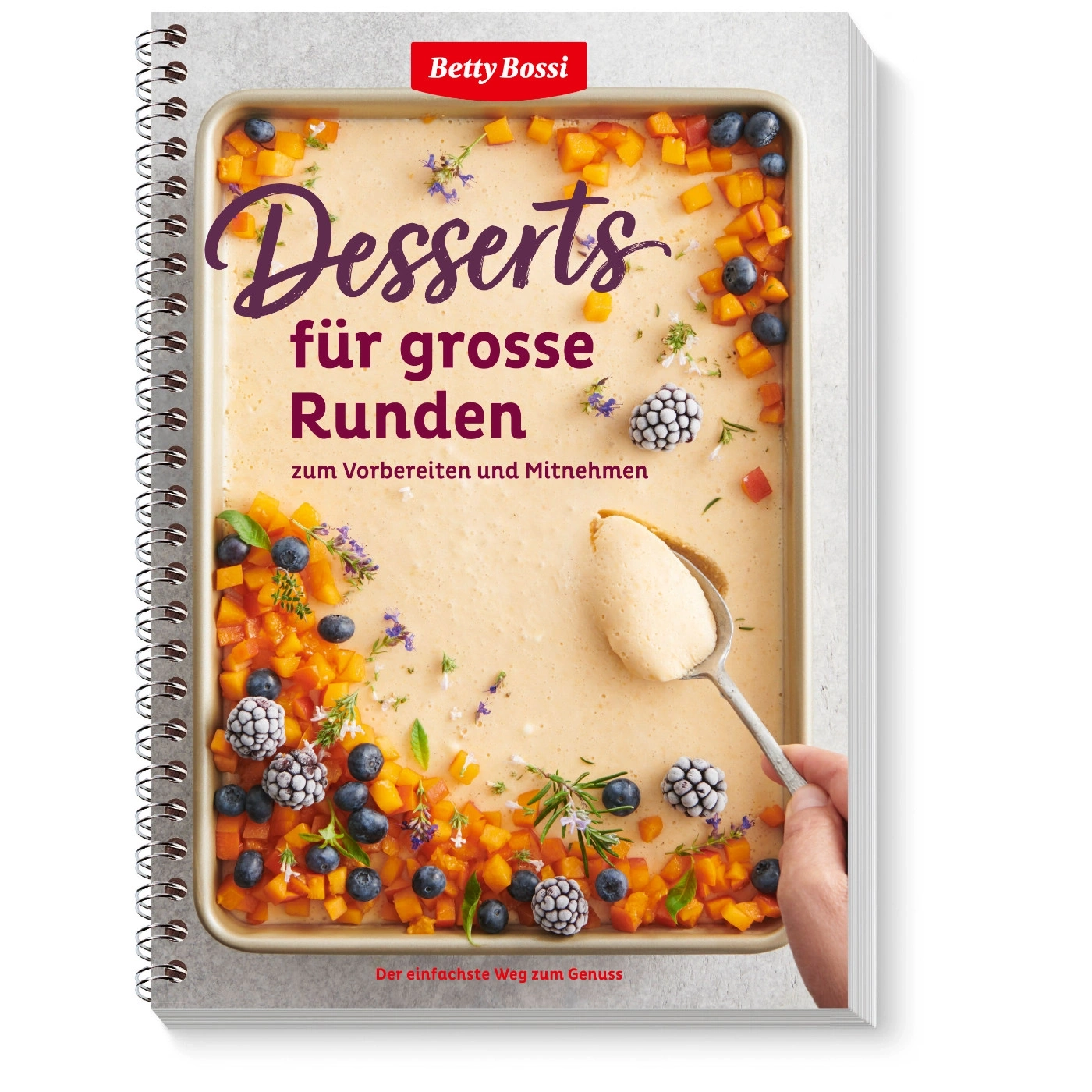 Kochbuch mit Desserts für grosse Runden, Betty Bossi, zum Vorbereiten und Mitnehmen
