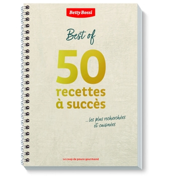 Livre de cuisine 'Best of 50 recettes à succès' de Betty Bossi, spirale, recettes