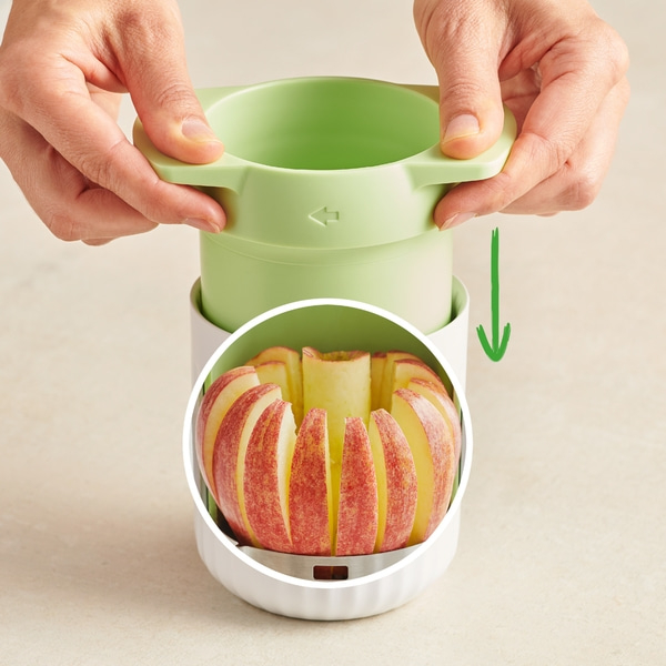 Apfel-Reibe, Raffel und Schneider Schnell und einfach Äpfel schneiden